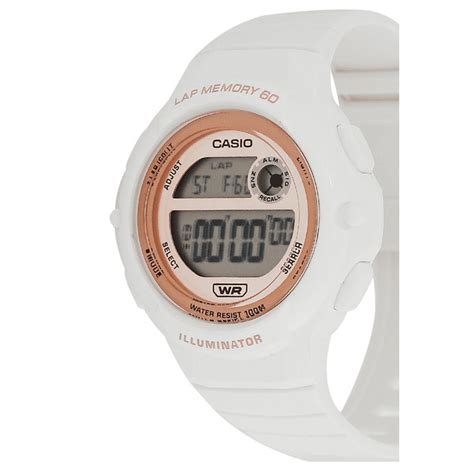 Reloj Casio Digital Mujer Blanco Rose Lws 1200h 7a2