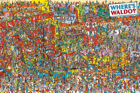 Buyartforless Poster Wheres Waldo Visual Challange 36x24 Art Print