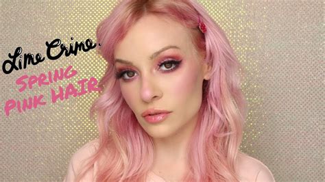 Lime Crime Unicorn Hair Pastel Pink Hair Youtube