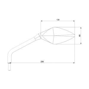 Espejos Naked Barracuda Nilmoto