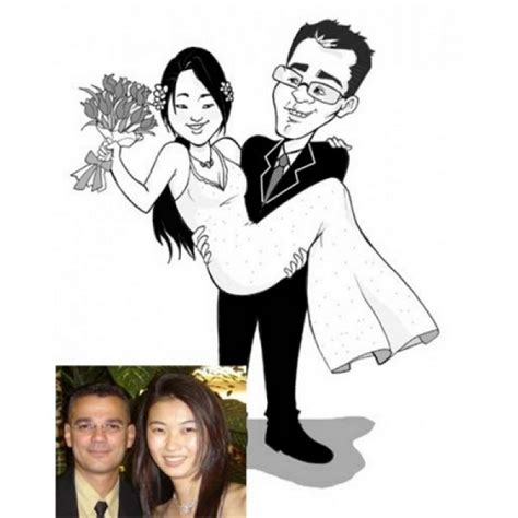 Caricatura Convite De Casamento CHS PRODUTORA Canecas Personalizadas