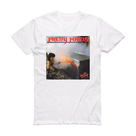 Pretty Maids Red Hot And Heavy Album Cover T Shirt White ALBUM COVER T SHIRTS
