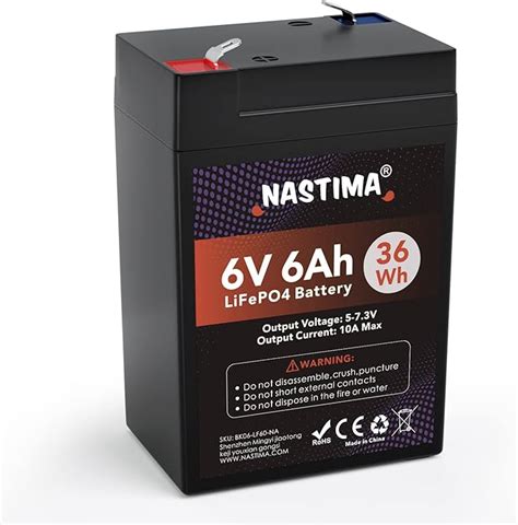 Nastima V Ah Rechargeable Lithium Iron Phosphate Battery