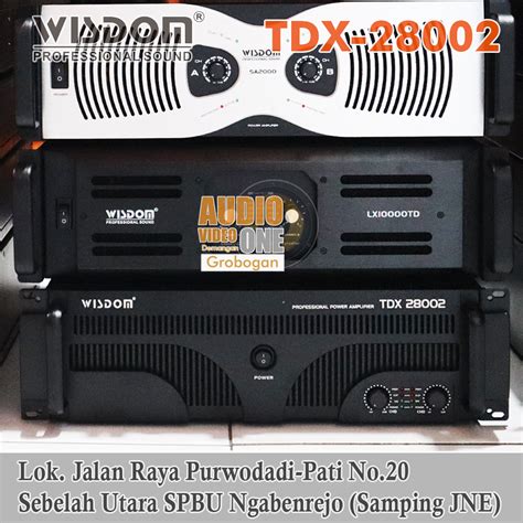 Power Wisdom TDX28002 Class TD 2 X 2800 Watt 8 Ohm Power Amplifier