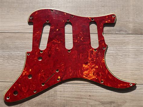 60 S Fender Stratocaster Pickguard Relic Aged 63 64 71 Reverb