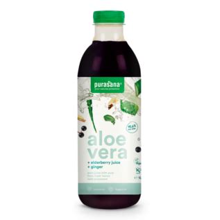 PURASANA ALOE VERA SAP VLIERBES BIO 1000 ML Supplementencenter Be