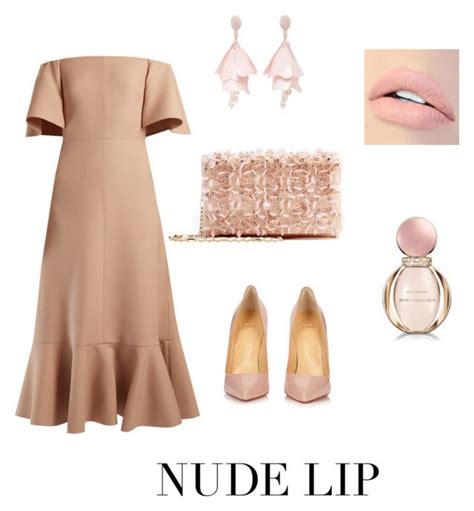 Nude By Serafinna On Polyvore Featuring Valentino Oscar De La Renta Christian Louboutin