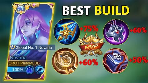 BEST BUILD NOVARIA FULL DAMAGE NEW HERO NOVARIA MOBILE LEGENDS