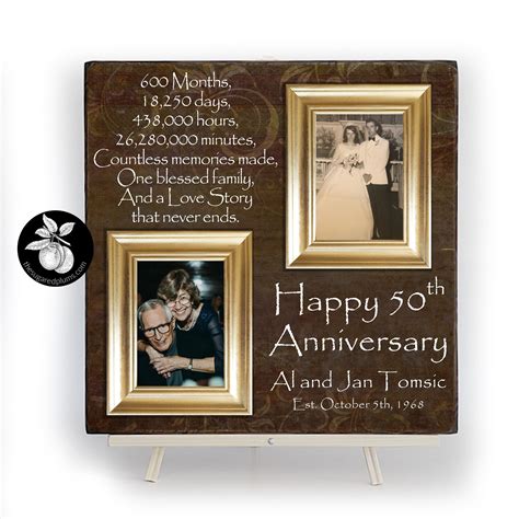 50th Wedding Anniversary Picture Frame Store | dakora.com.co