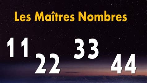 Les Maitres Nombres en numérologie Numerologie33