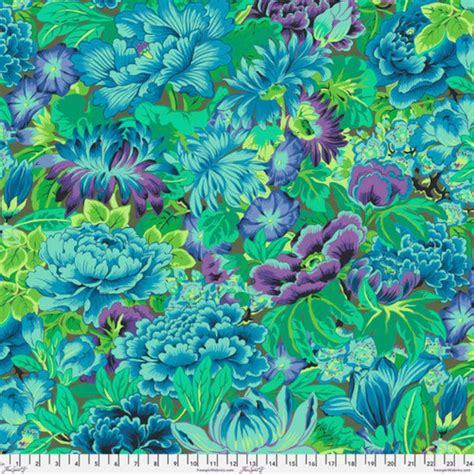 Kaffe Fassett Fabric Quilting Cotton Stash Lavinia Green Fat Quarters Half Yard Or By The