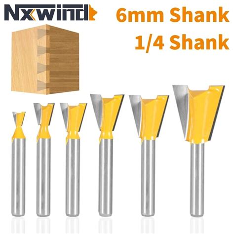 Nxwind 6Mm 6 35Mm Schacht Zwaluwstaart Gezamenlijke Router Bit 14