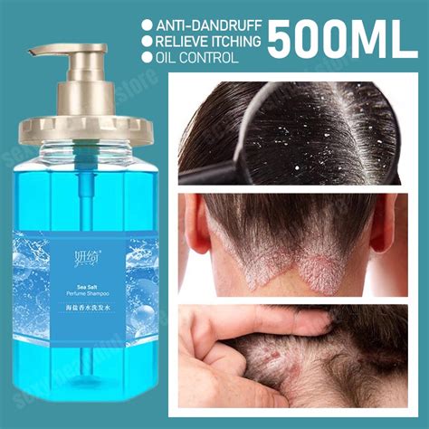 500ml Sea Salt Shampoo Oil Control Anti Dandruff Shampoo Psoriasis For