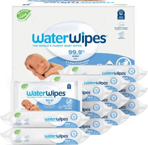 WaterWipes Plastic Free Original Baby Wipes Pack Of 12 Set Of 12