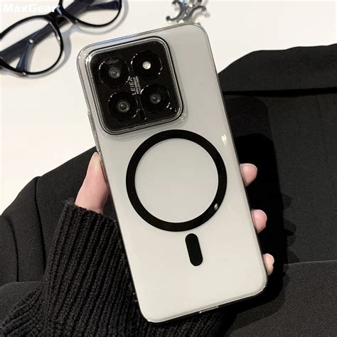 Прозрачный жесткий чехол HD из поликарбоната для Magsafe, Магнитный ...
