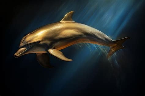 Premium Photo | Dolphin with a wave hyper realistic animal tattoo design