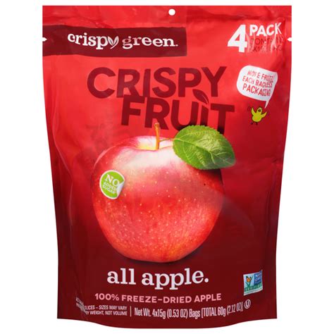 Save On Crispy Green Crispy Fruit All Apple Freeze Dried 4 Ct Order