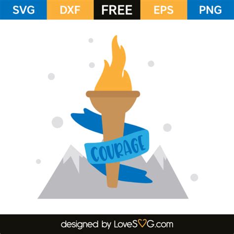 Olympic Flame Lovesvg