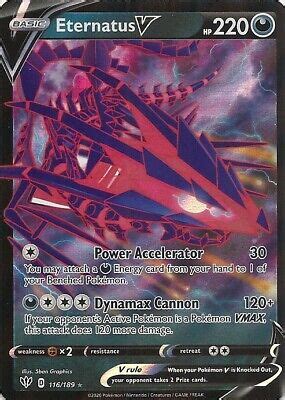 Eternatus V Darkness Ablaze Pokemon Ultra Rare Holo Mint Pack