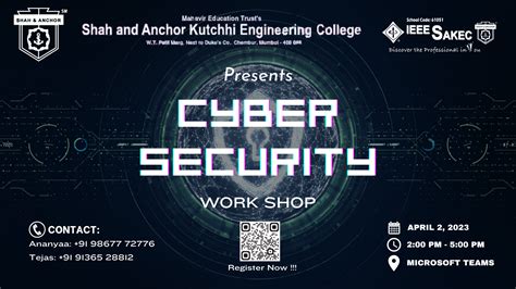 Cyber Security Workshop Sakec Shah And Anchor Kutchhi Engineering College