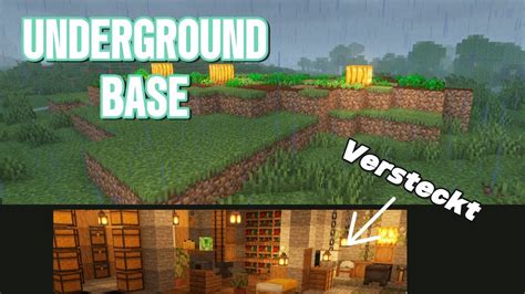 SO BAUST DU EINE GEHEIME BASE IN MINECRAFT TUTORIAL Geheimbase