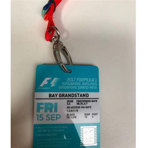 F1 Singapore Night Race, Tickets & Vouchers, Local Attractions & Transport on Carousell