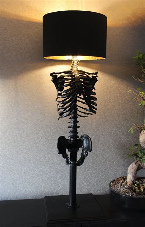 Skeleton Floor Lamp Gothic Home Decor Handmade By The Etsy Dark Home Decor Goth Home Decor