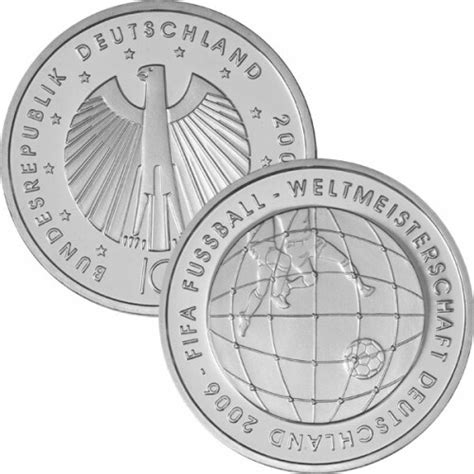 Euro Deutschland Silber Bfr Fu Ball Wm