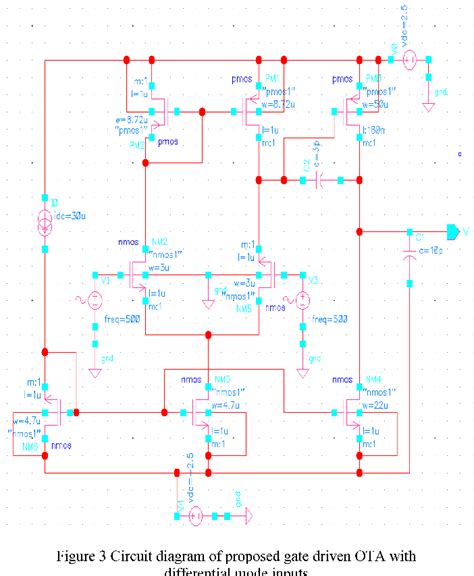 Figure 3 From Design Of High CMRR Two Stage Gate Driven OTA Using 0 18