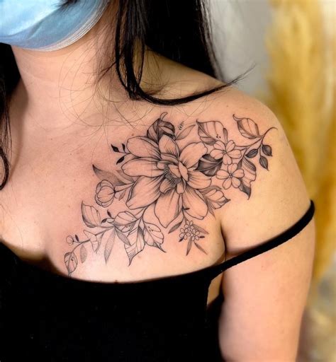 Dessin féminin et fleuri pour tatouage de chik tattoo Téléchargement