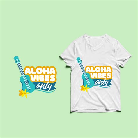 Aloha Vibes Only T Shirt Design Summer Svg Summer Png Summer Eps