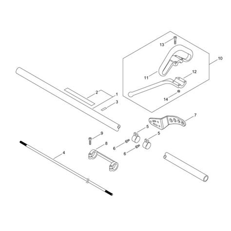 Main Pipe Handle For Echo Srm T L Brushcutter L S Engineers