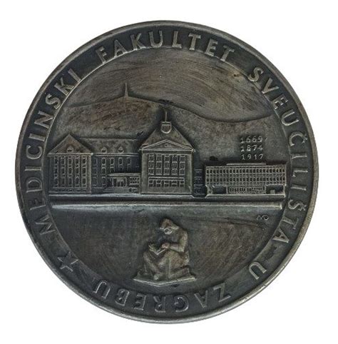 Medal School Of Medicine University Of Zagreb Yougoslavie Numista