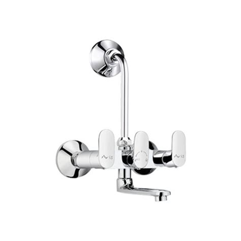 Wall Mixer Telephonic With Wall Bend For Arrangement Of Overhead Shower