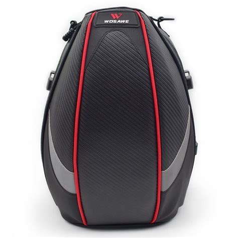 Wosawe Motorcycle Tail Bag Luggage Moto Saddle Bag Waterproof Tank Bag