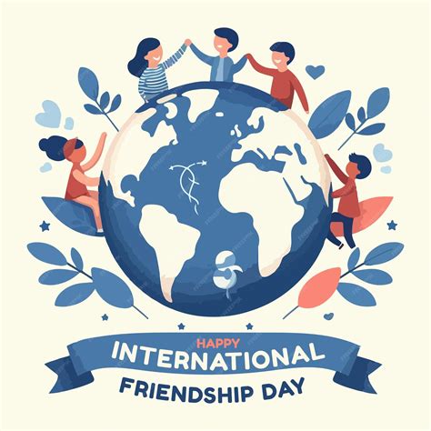 premium vector friendship international day  design