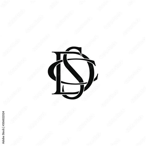 dsc letter original monogram logo design Stock Vector | Adobe Stock