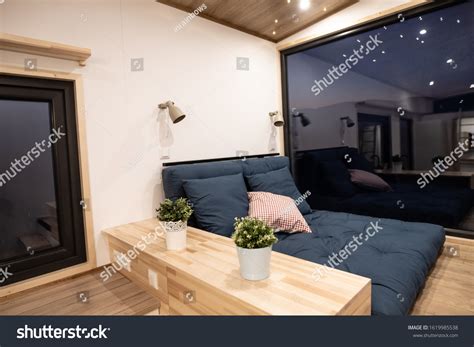 Mobile Tiny House Interior Great Outdoor Stock Photo 1619985538 ...