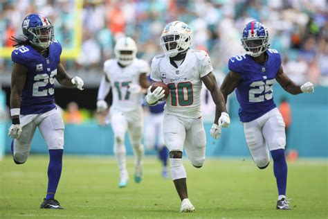 Miami Dolphins wide receiver Tyreek Hill regained his standing as the ...