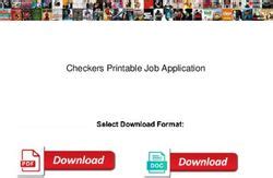 Checkers Printable Job Application Tse Staffing