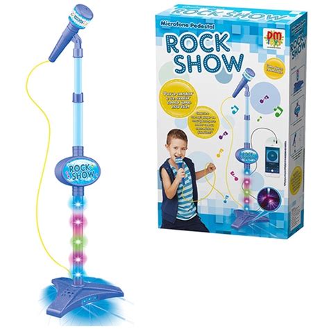 MICROFONE MUSICAL INFANTIL PEDESTAL ROCK SHOW AZUL 88CM Shopee Brasil