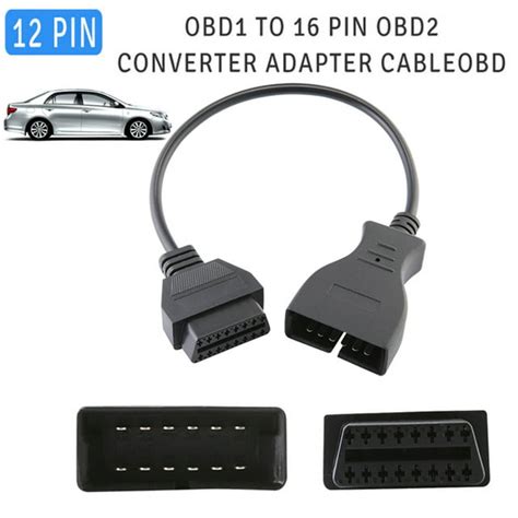 12 Pin Obd1 To 16 Pin Obd2 Convertor Adapter Cable For Gm Diagnostic Scanner Us Us