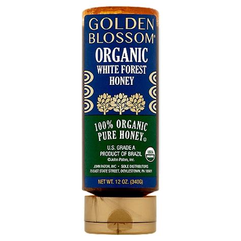 Golden Blossom Organic White Forest Honey 12 Oz