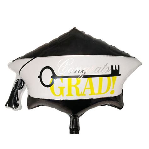 Jual Balon Foil Topi Toga Graduation Jumbo Balon Foil Wisuda Toga