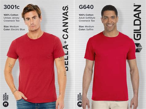 Bella Canvas Vs Gildan Comparing Of Their Top T Shirts