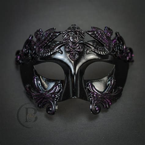 Men S Purple Masquerade Masks Masquerade Ball Party Mask Cosplay Mask