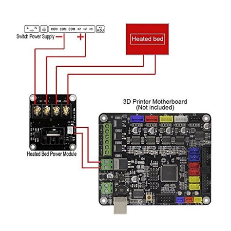 Mosfet D Printer Fysetc Heat Bed Power Module Add On Hot Bed Mosfet Tube High Current Load