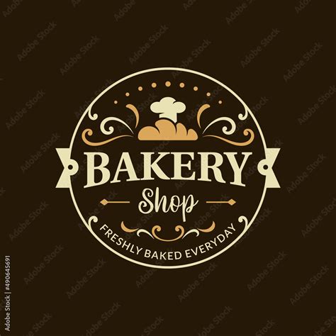 Vintage badge bakery shop logo design vector. Label for bakery shop ...