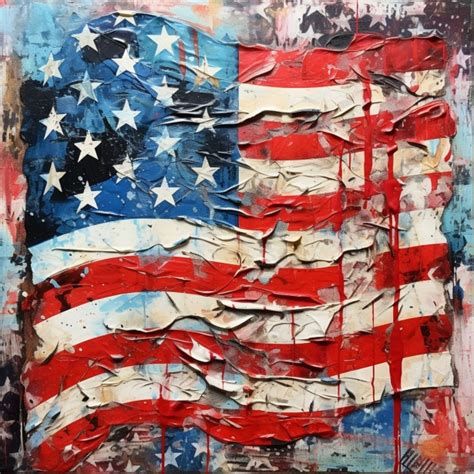 Grunge American Flag Art Free Stock Photo - Public Domain Pictures