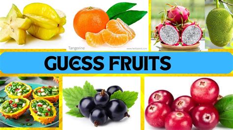 Guess The Fruit Quiz 🍌 🍎 🥒 Youtube